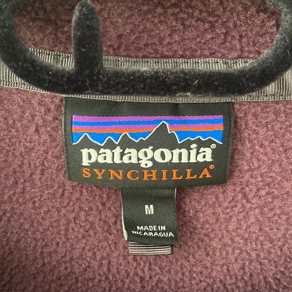 Patagonia Synchilla Snap-T Women’s Fleece Pullover Sweater Medium Purple - Picture 5 of 9